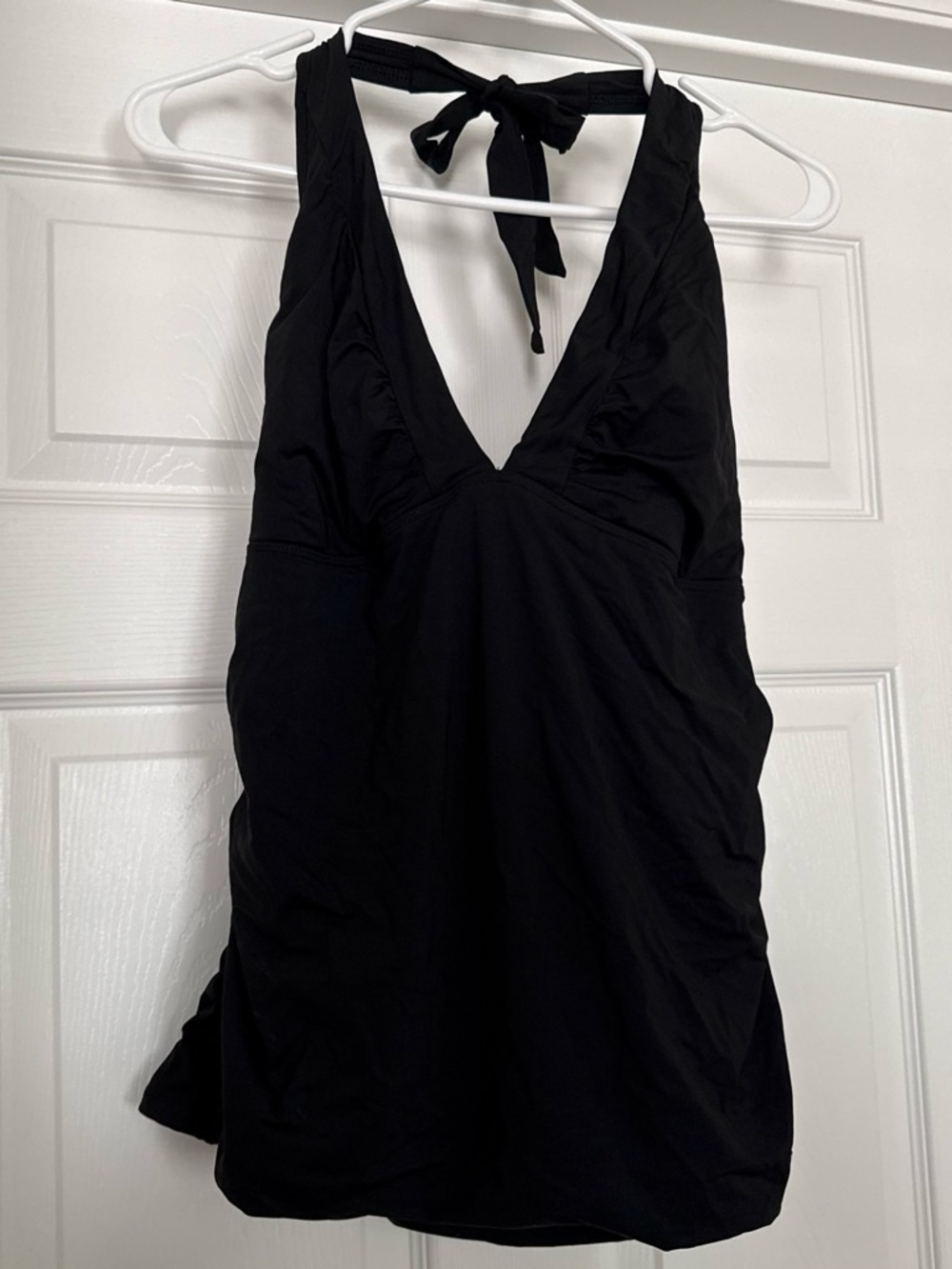 Athleta Black Swim Top with Logo